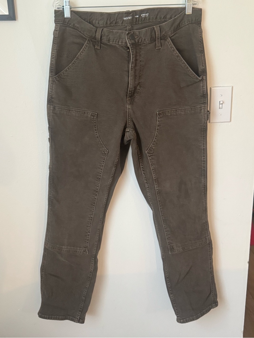 Old Navy Brown Straight Leg Utility Tapered Pants